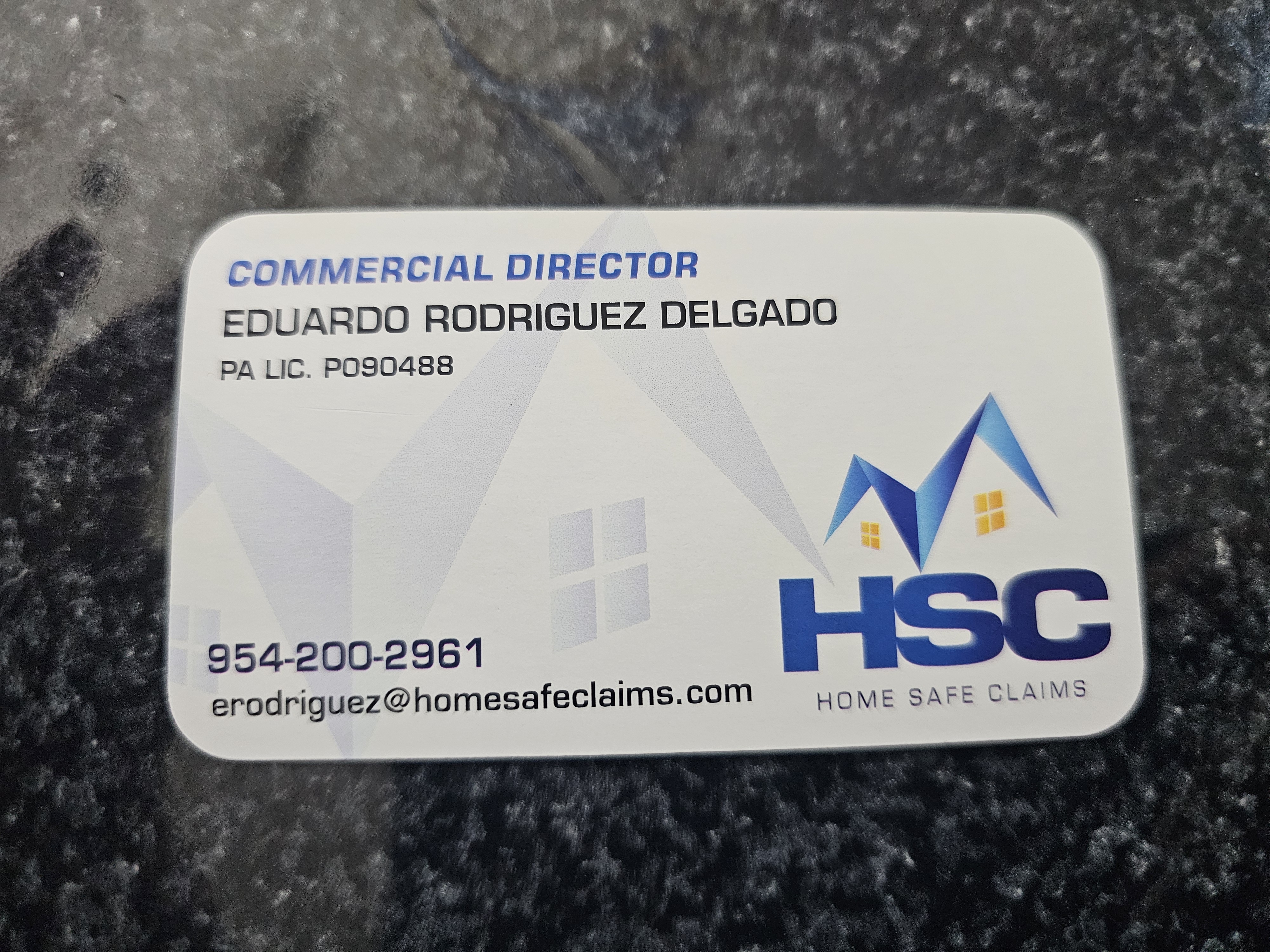 Front of business card