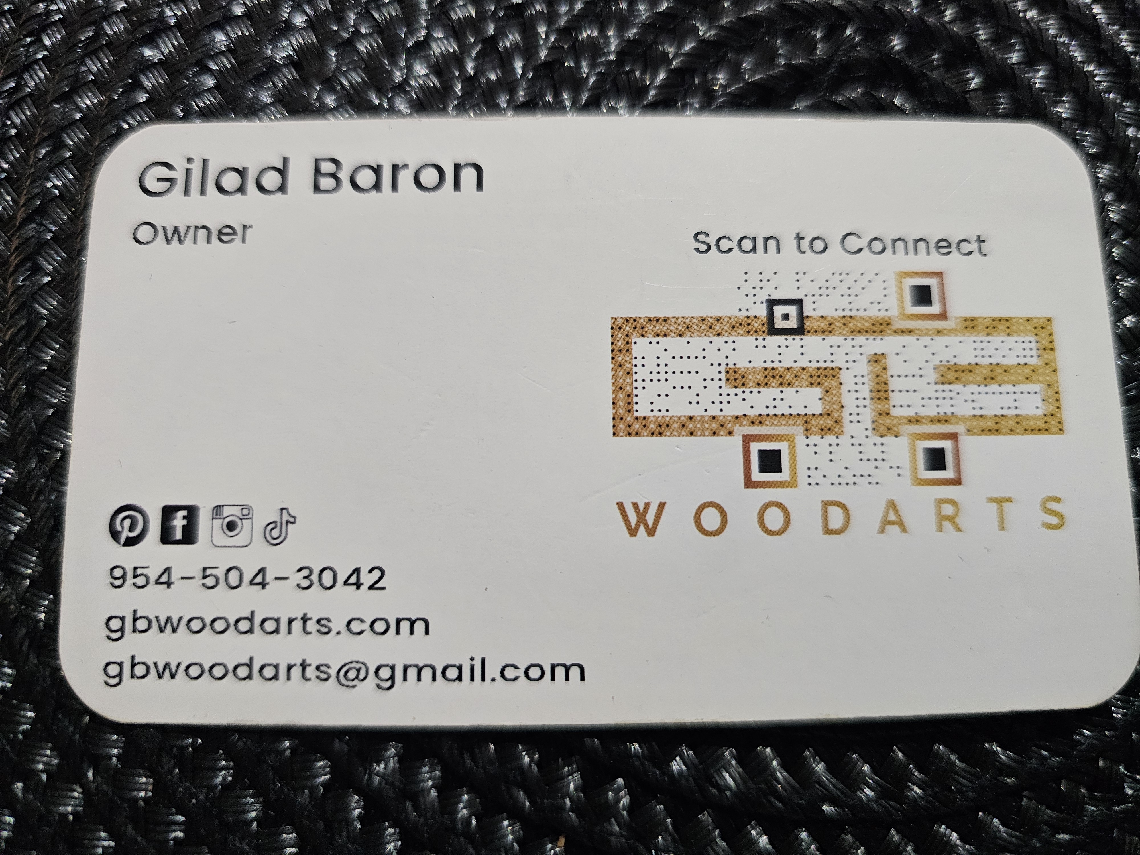 Front of business card