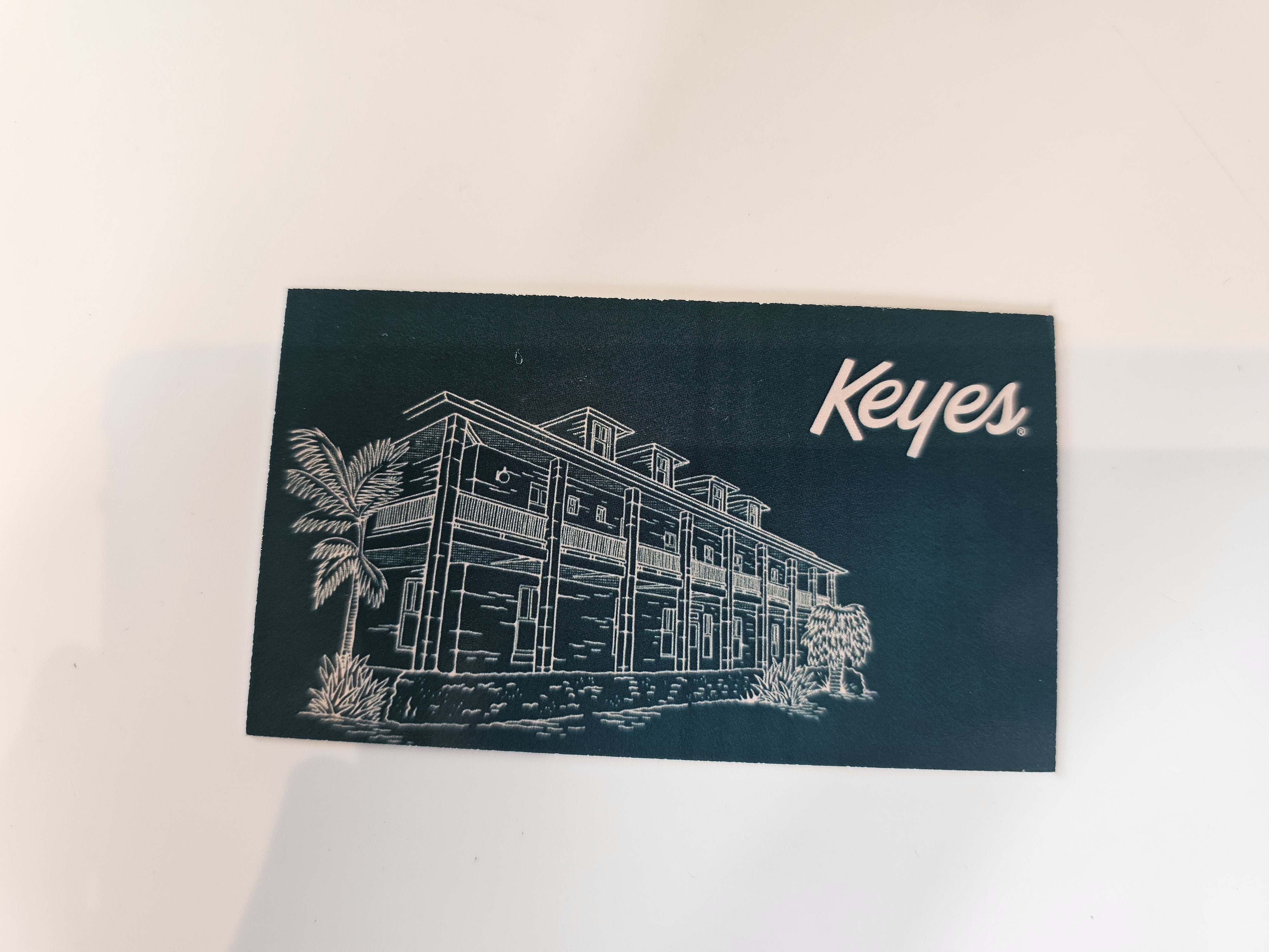 Back of business card