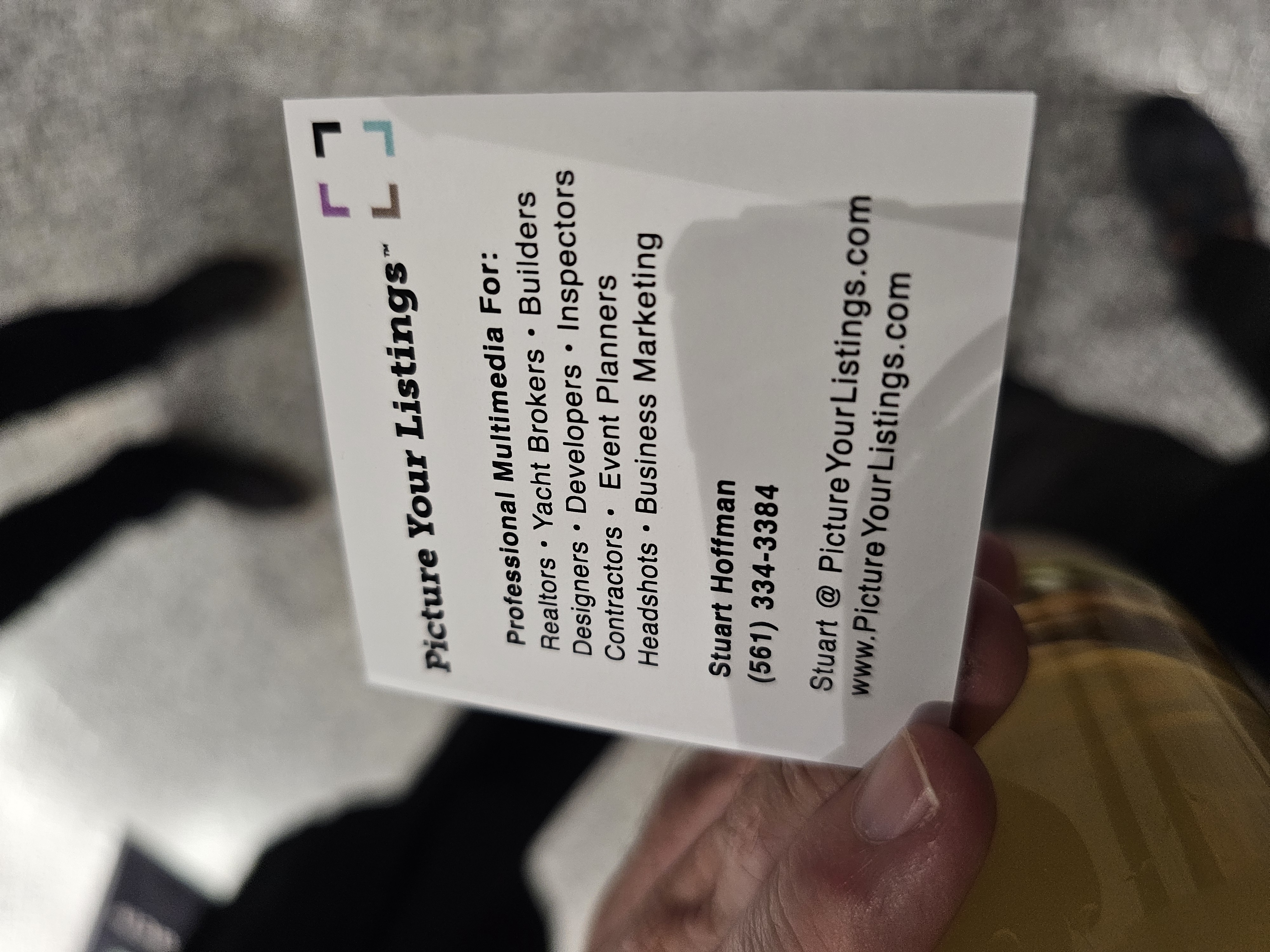 Front of business card