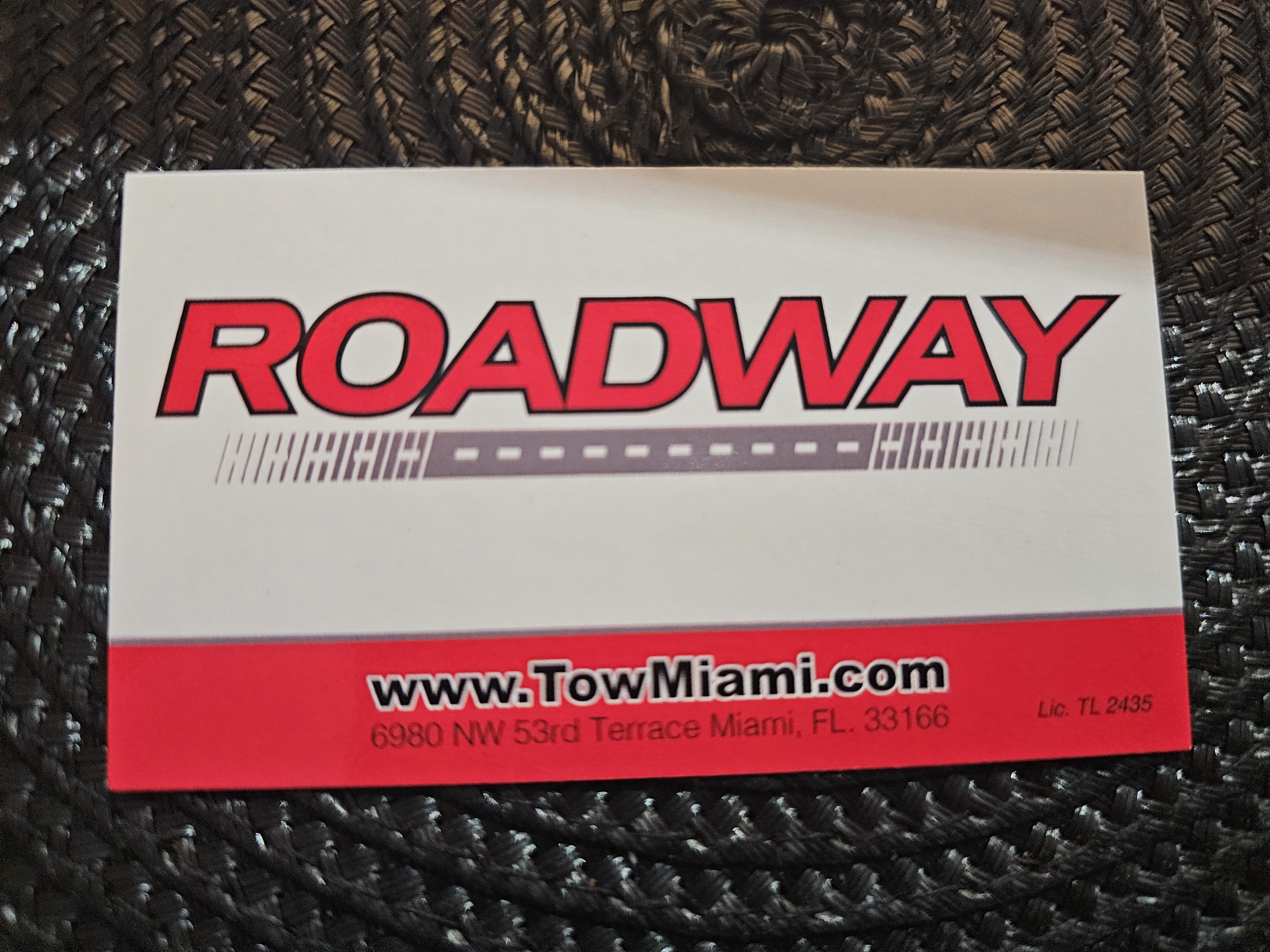 Back of business card