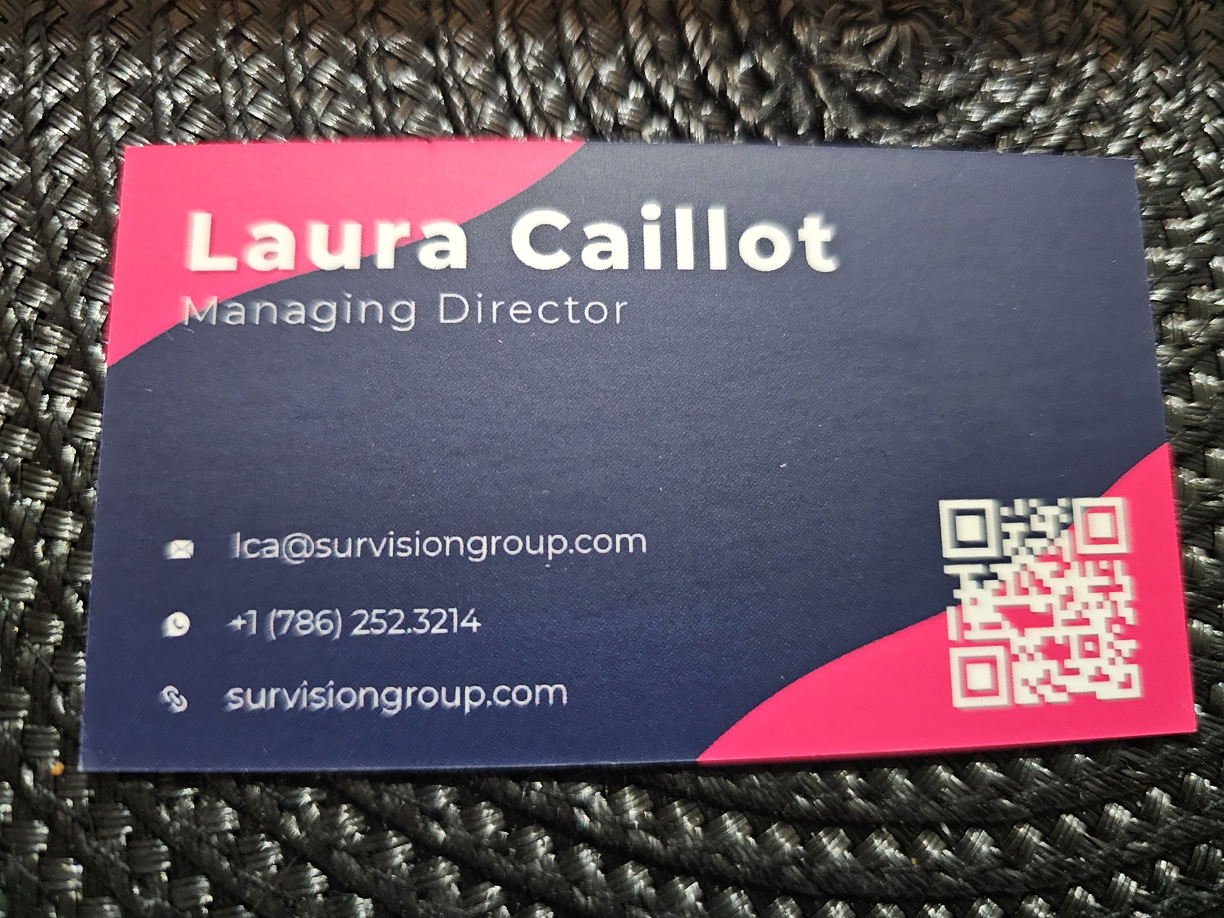 Front of business card