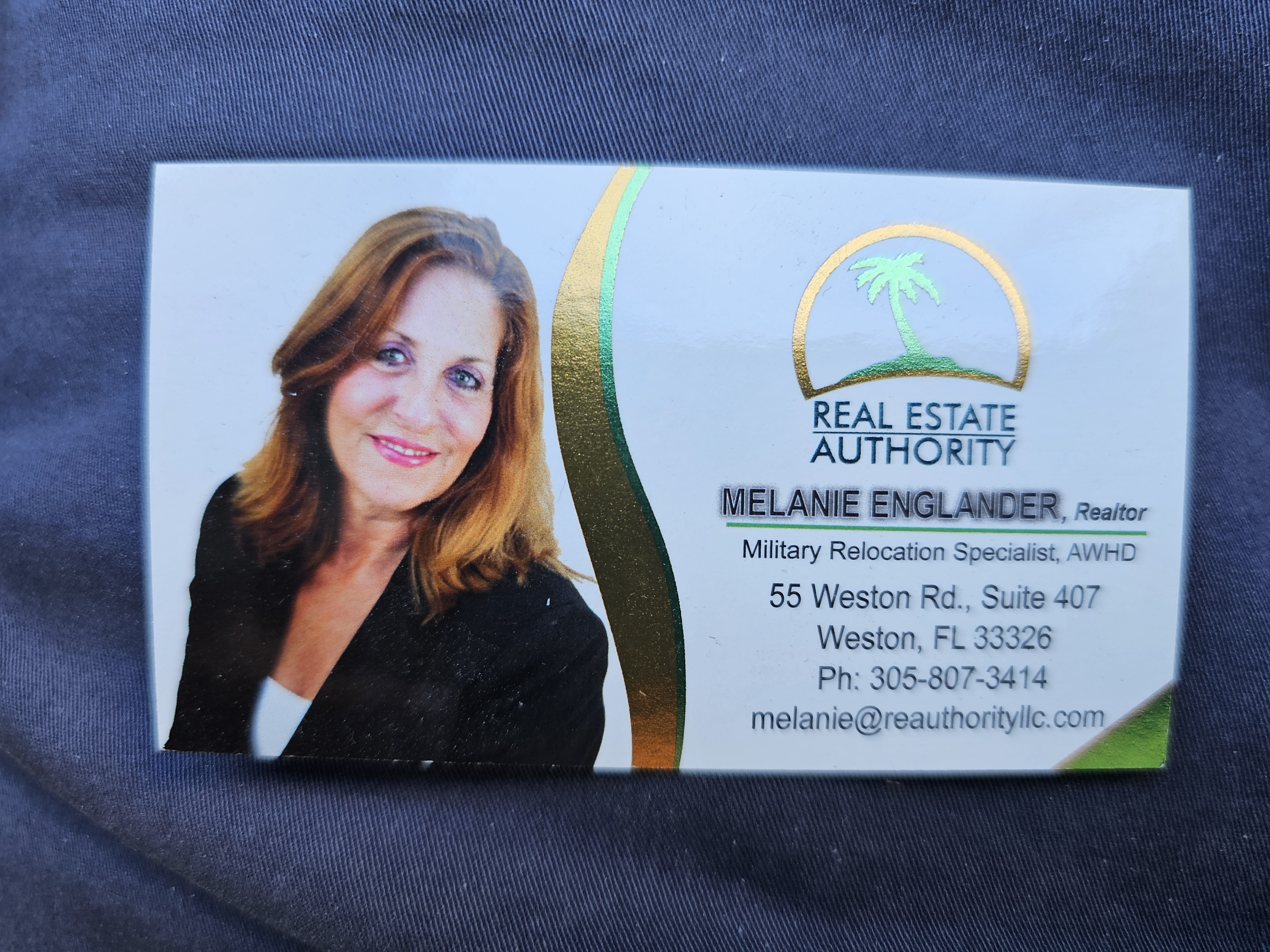 Front of business card