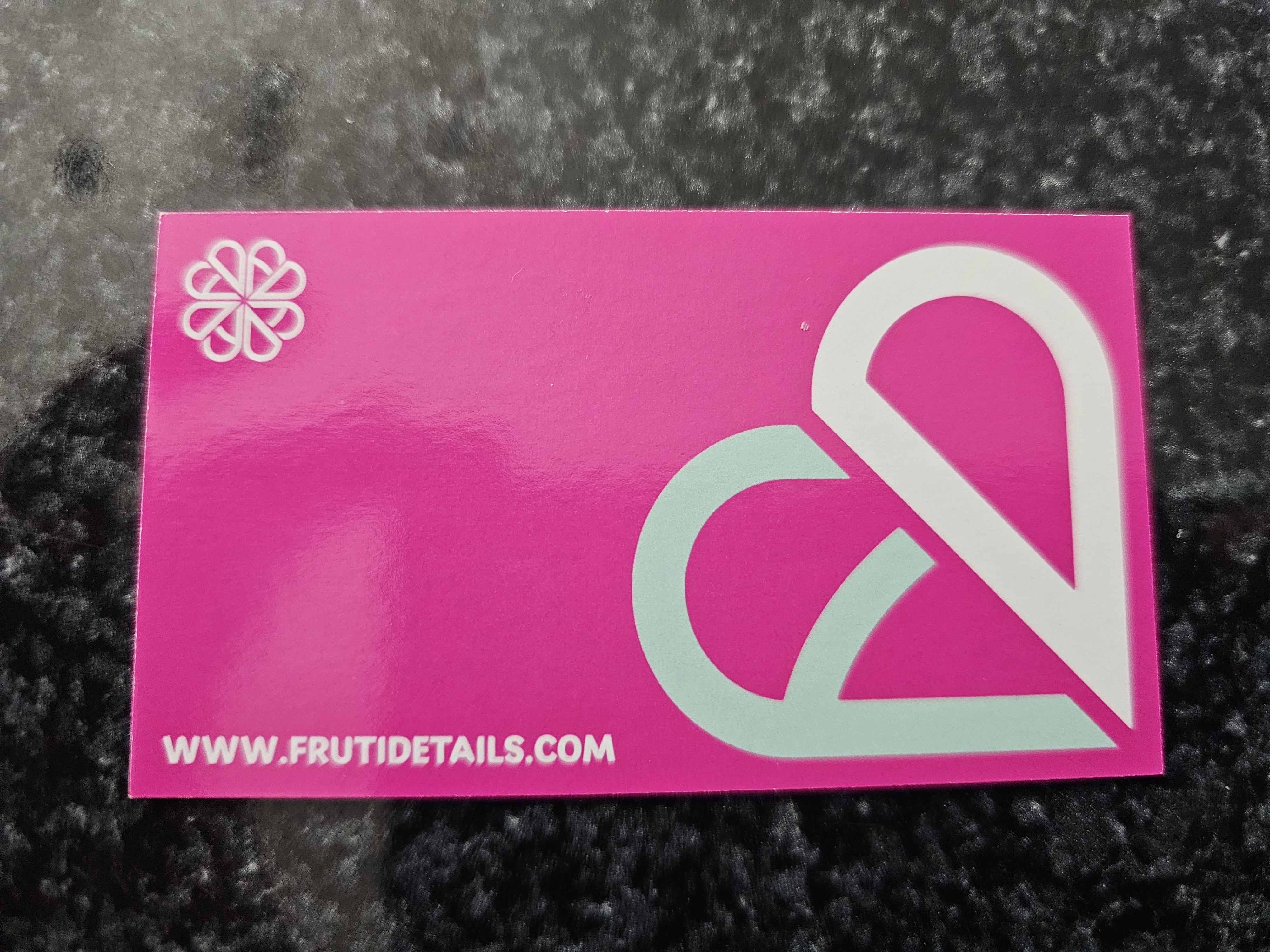 Back of business card