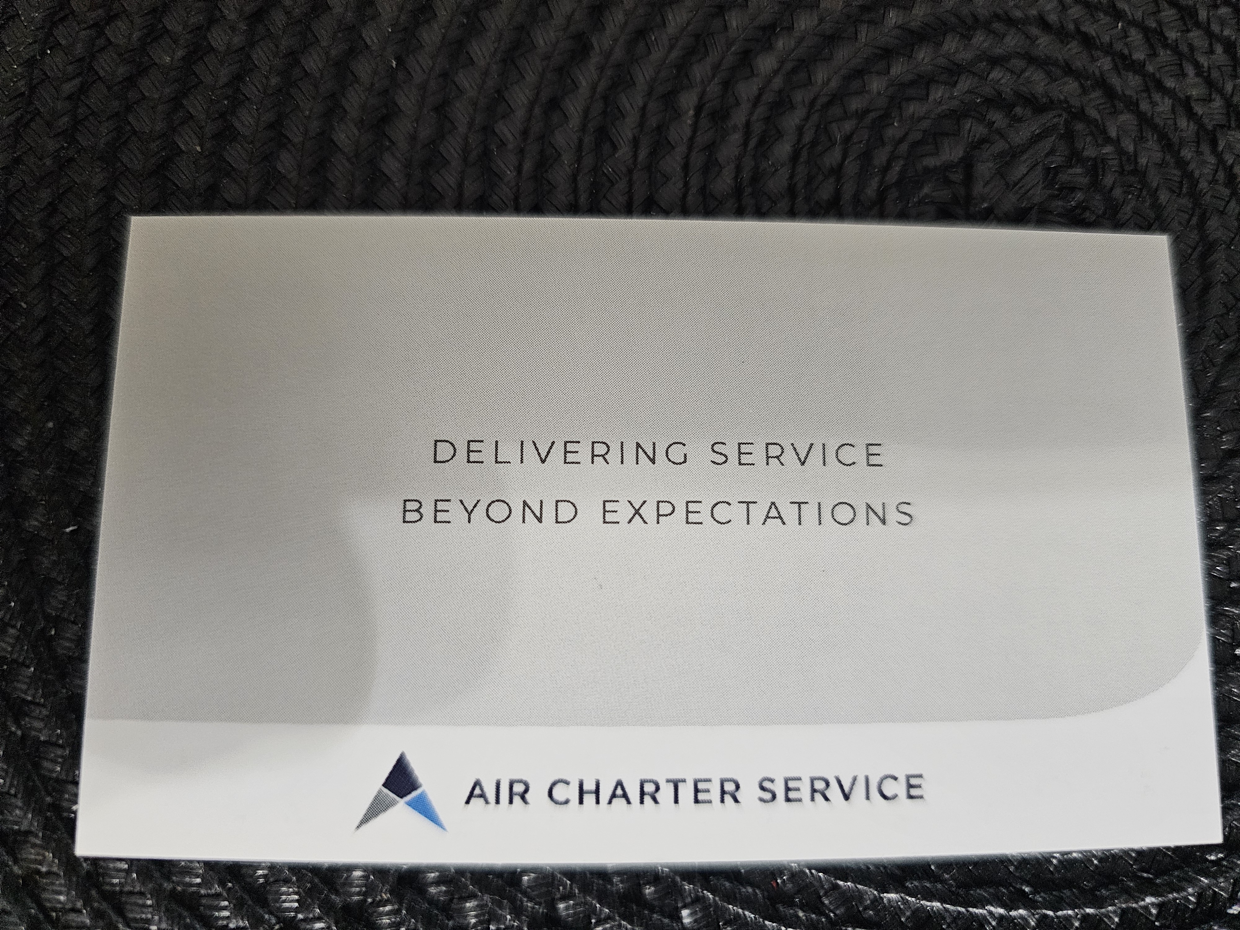 Back of business card