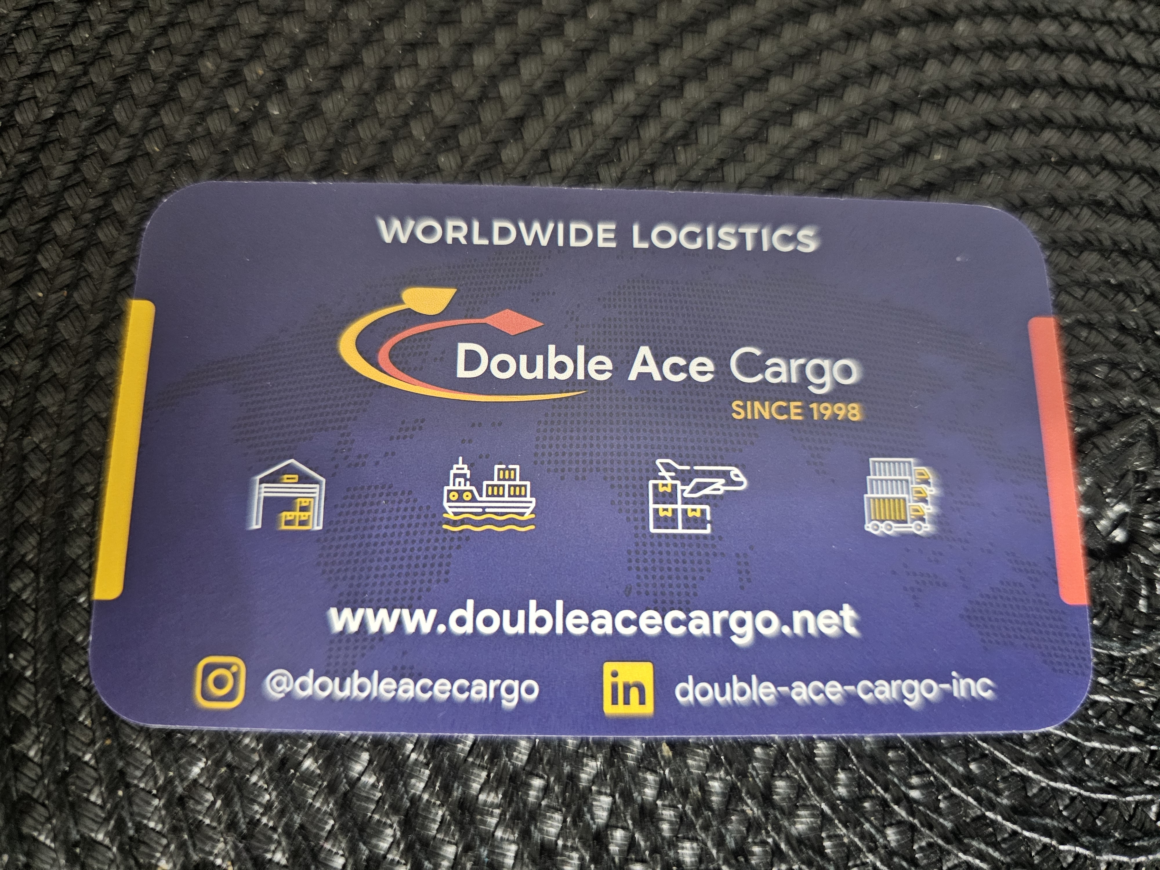 Back of business card