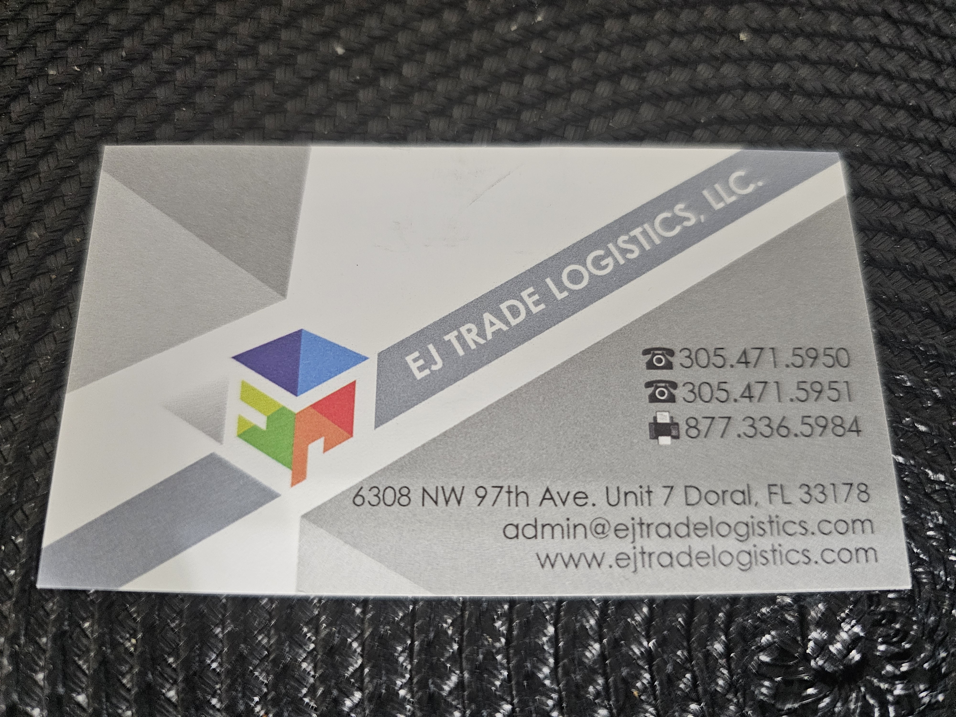 Back of business card