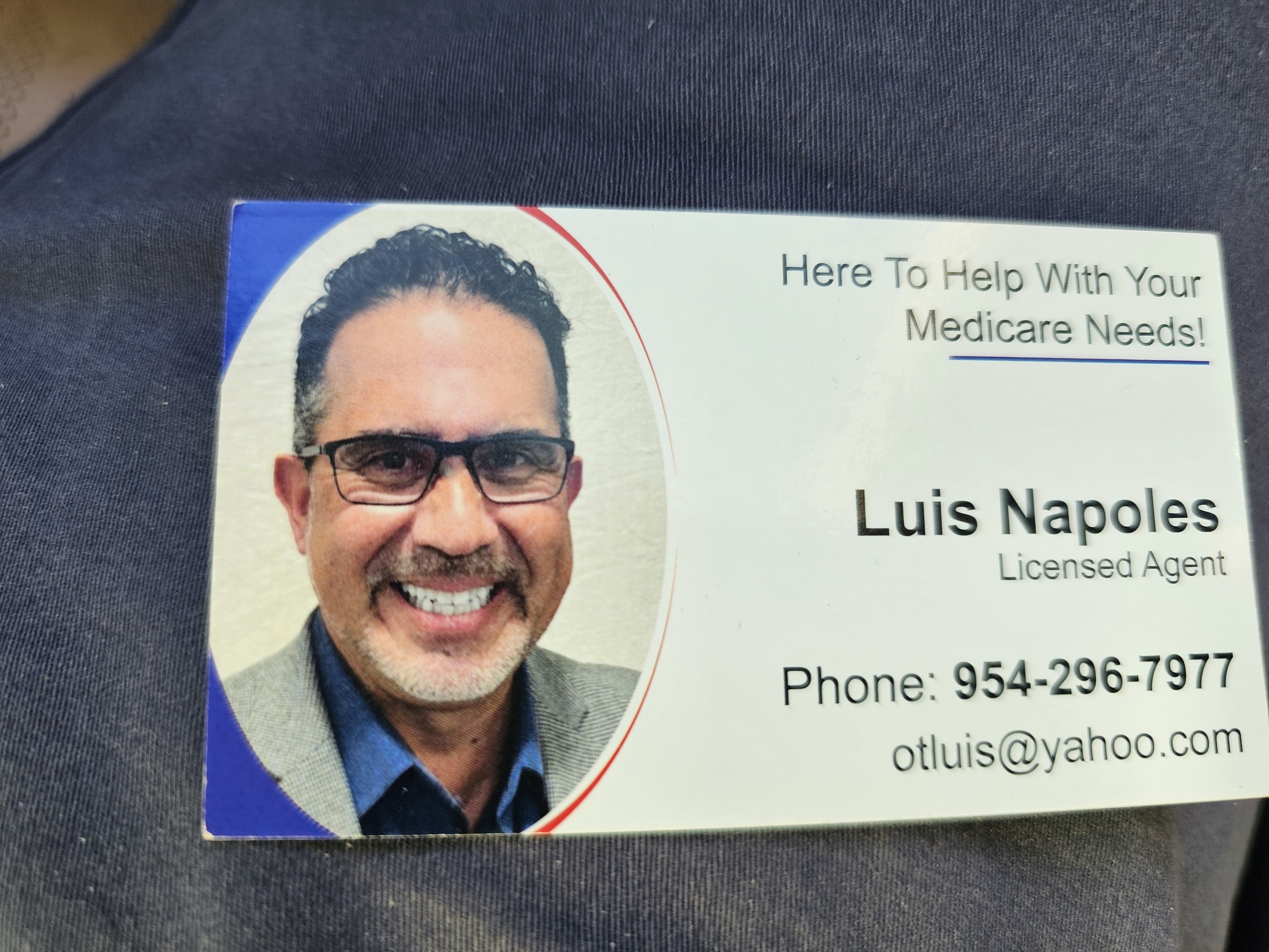 Front of business card