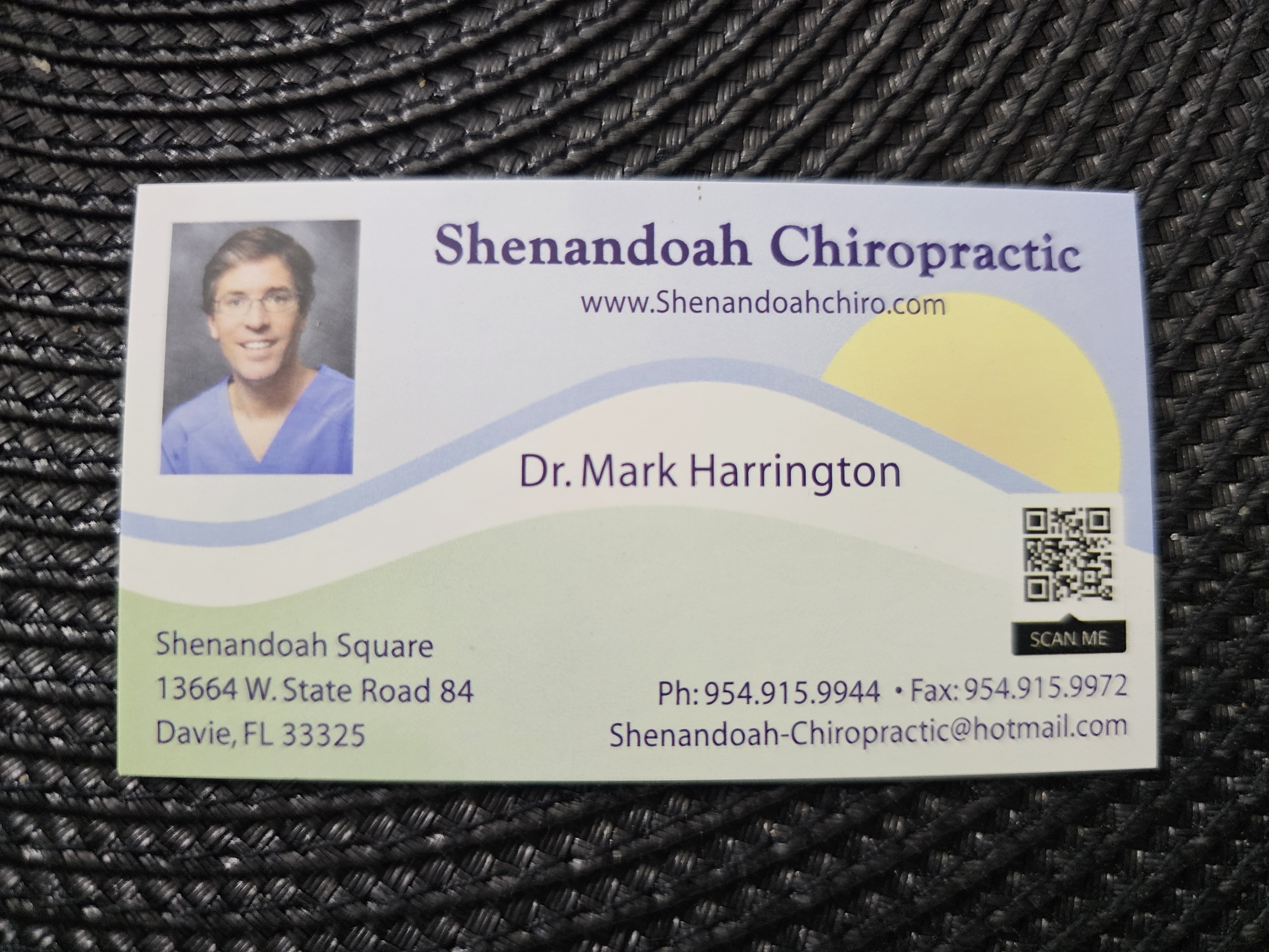 Front of business card