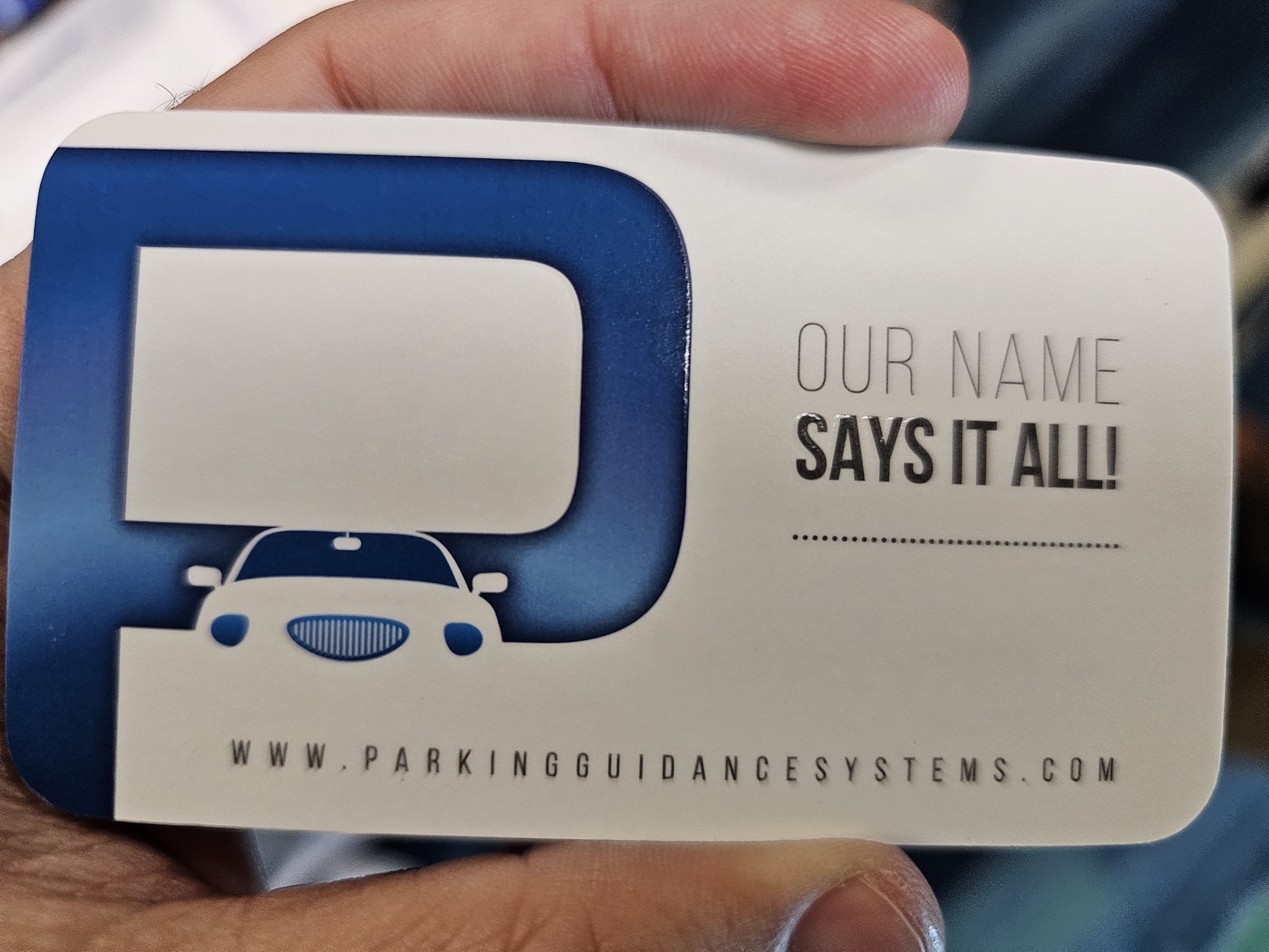 Back of business card