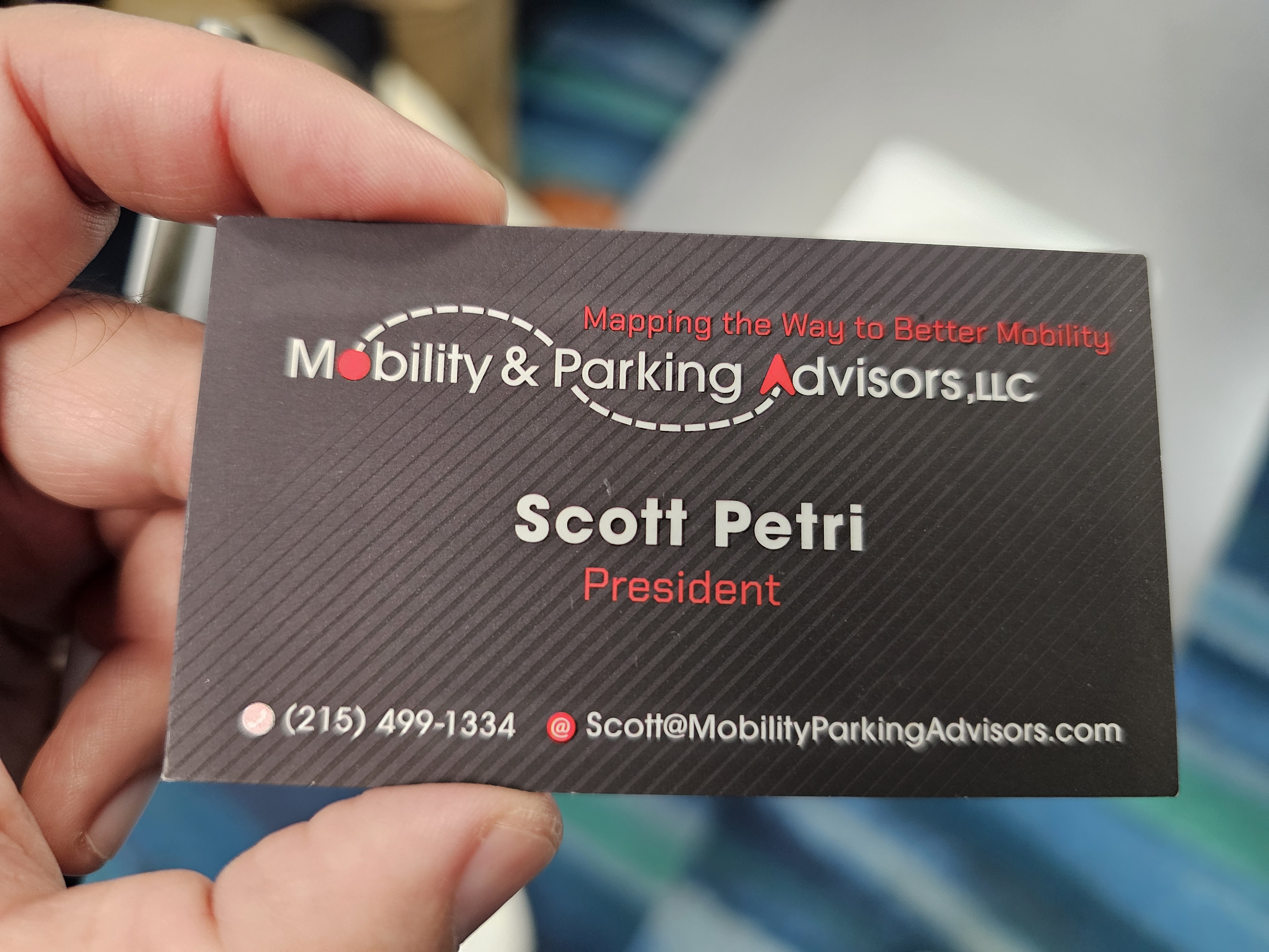 Front of business card