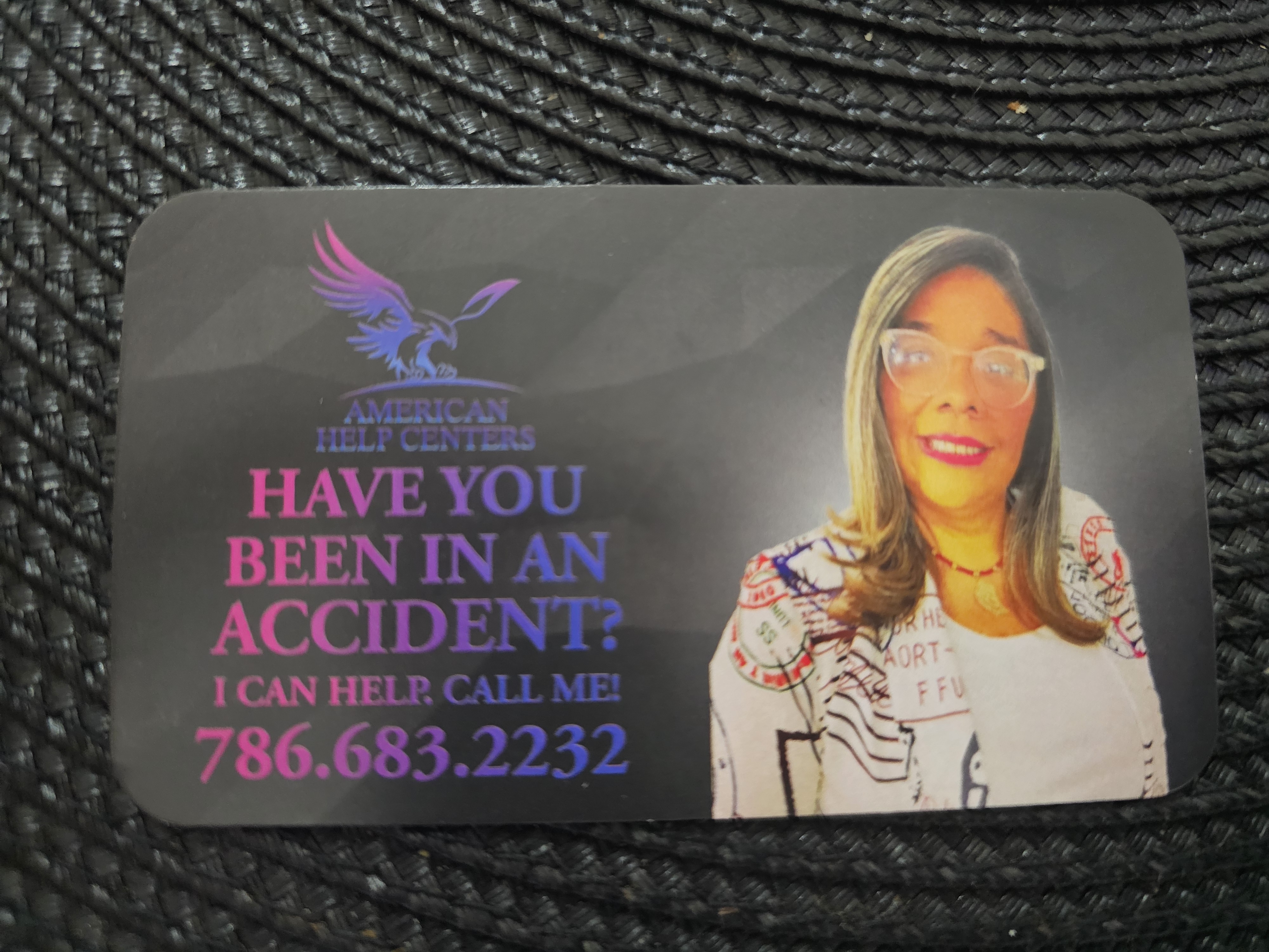 Back of business card