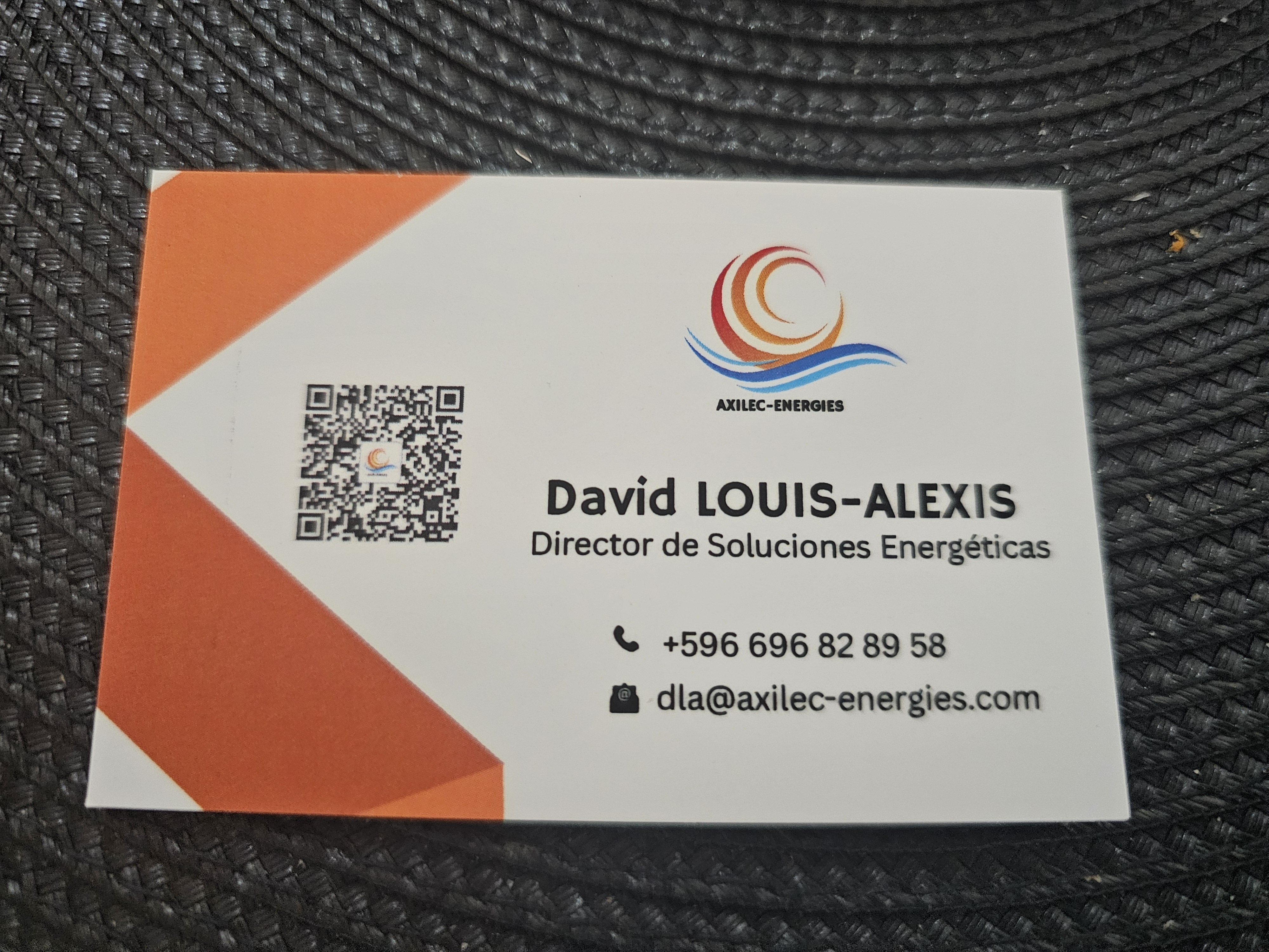 Front of business card