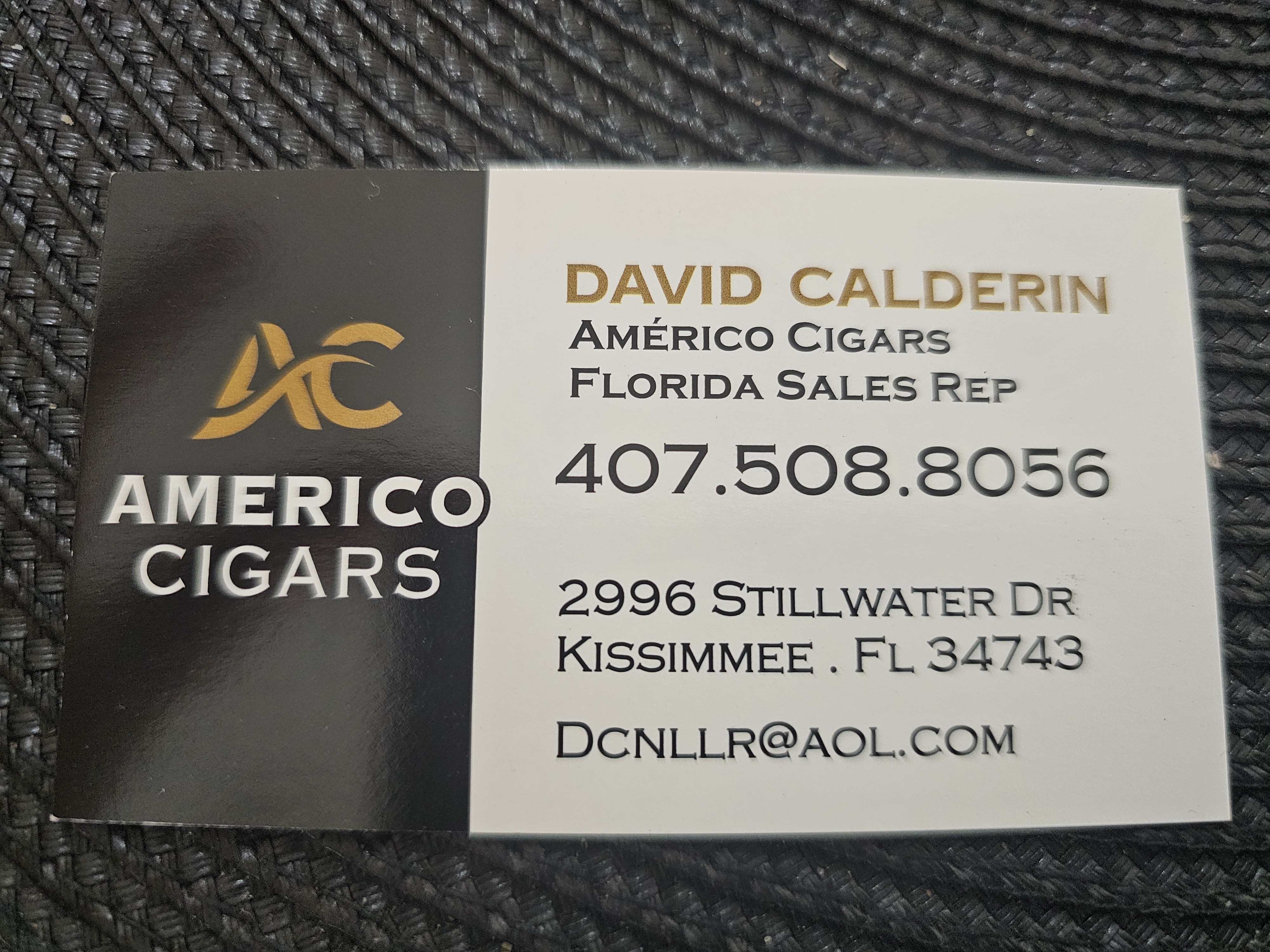 Front of business card