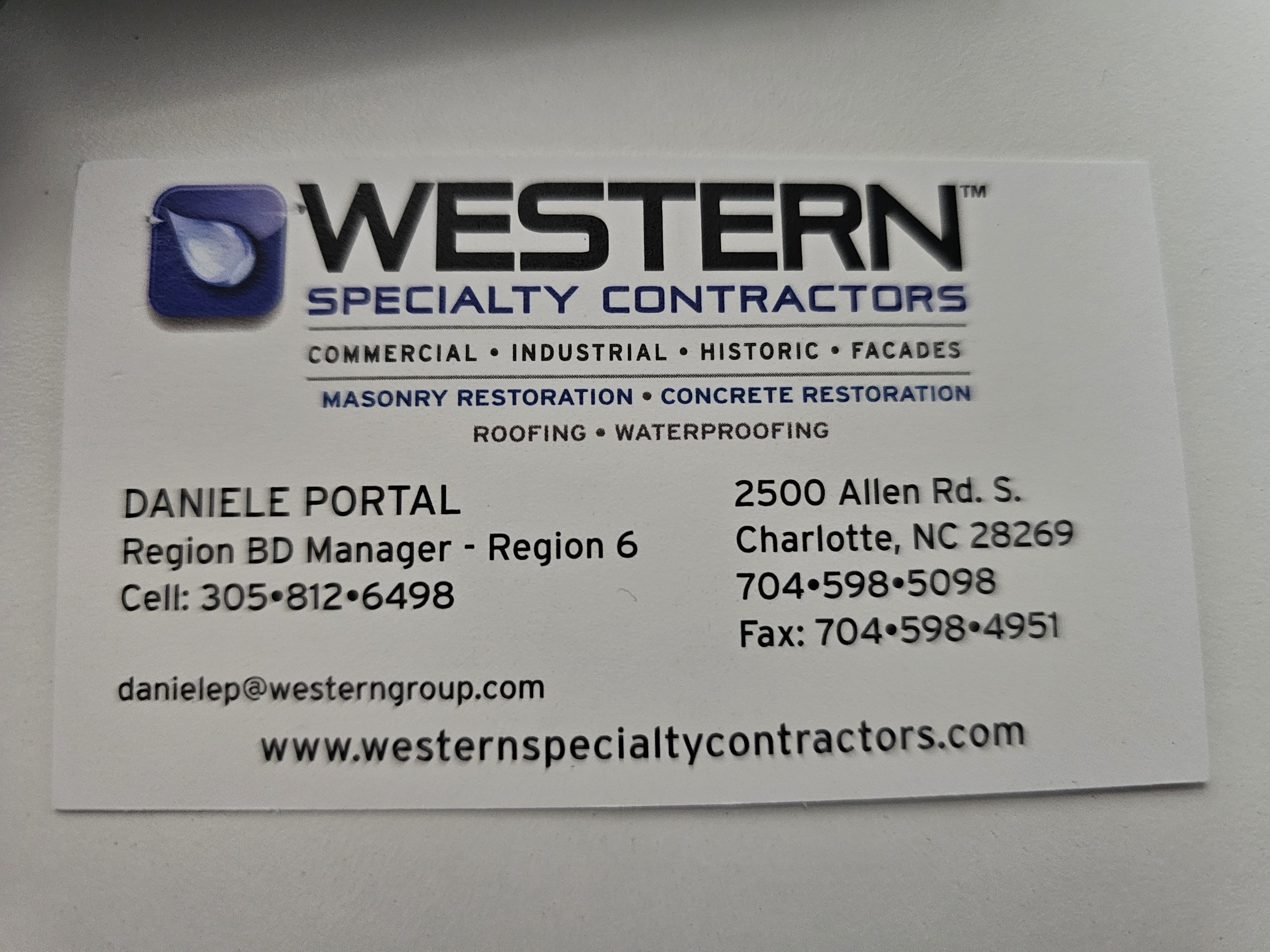 Front of business card