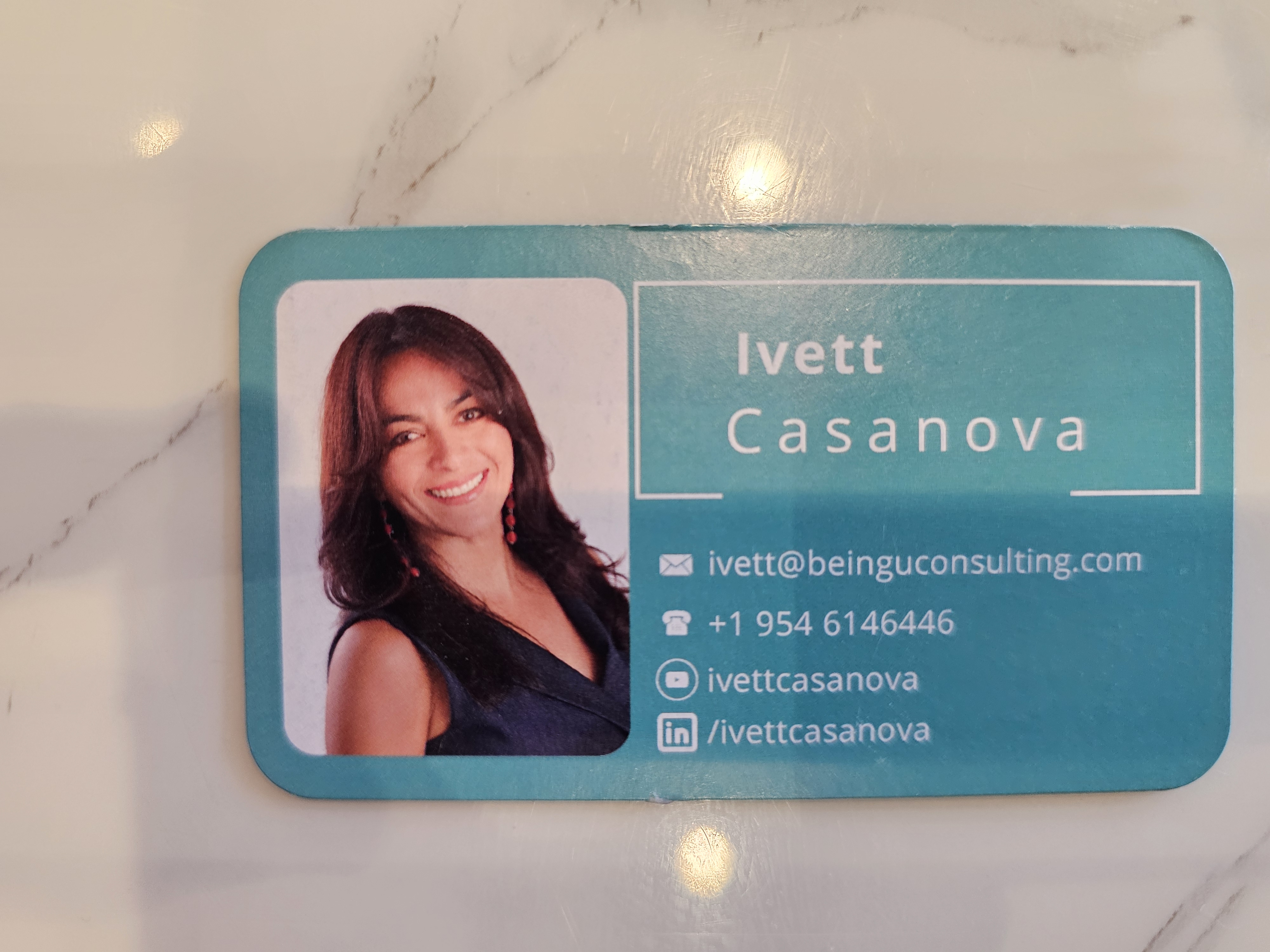 Front of business card