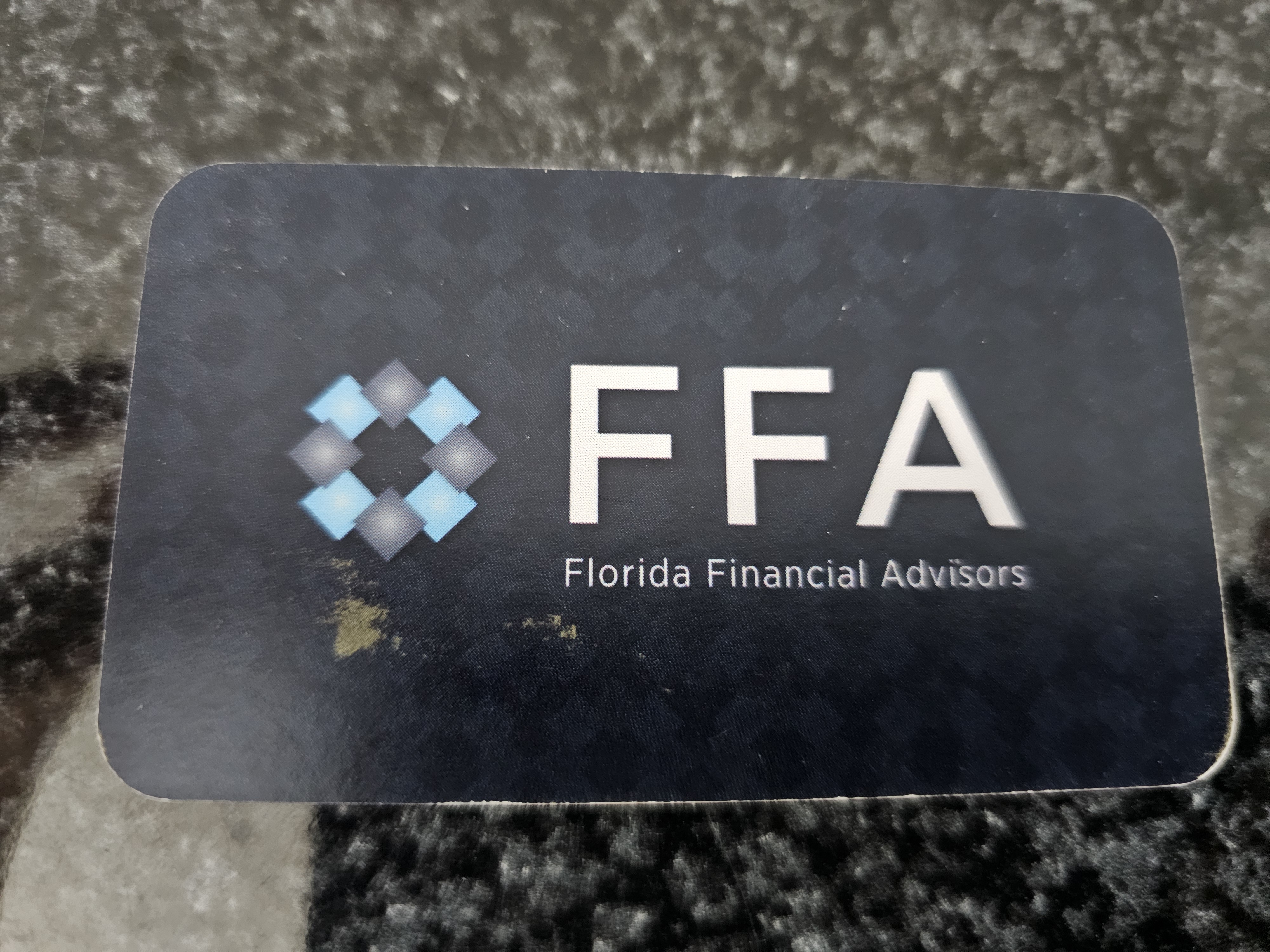 Back of business card