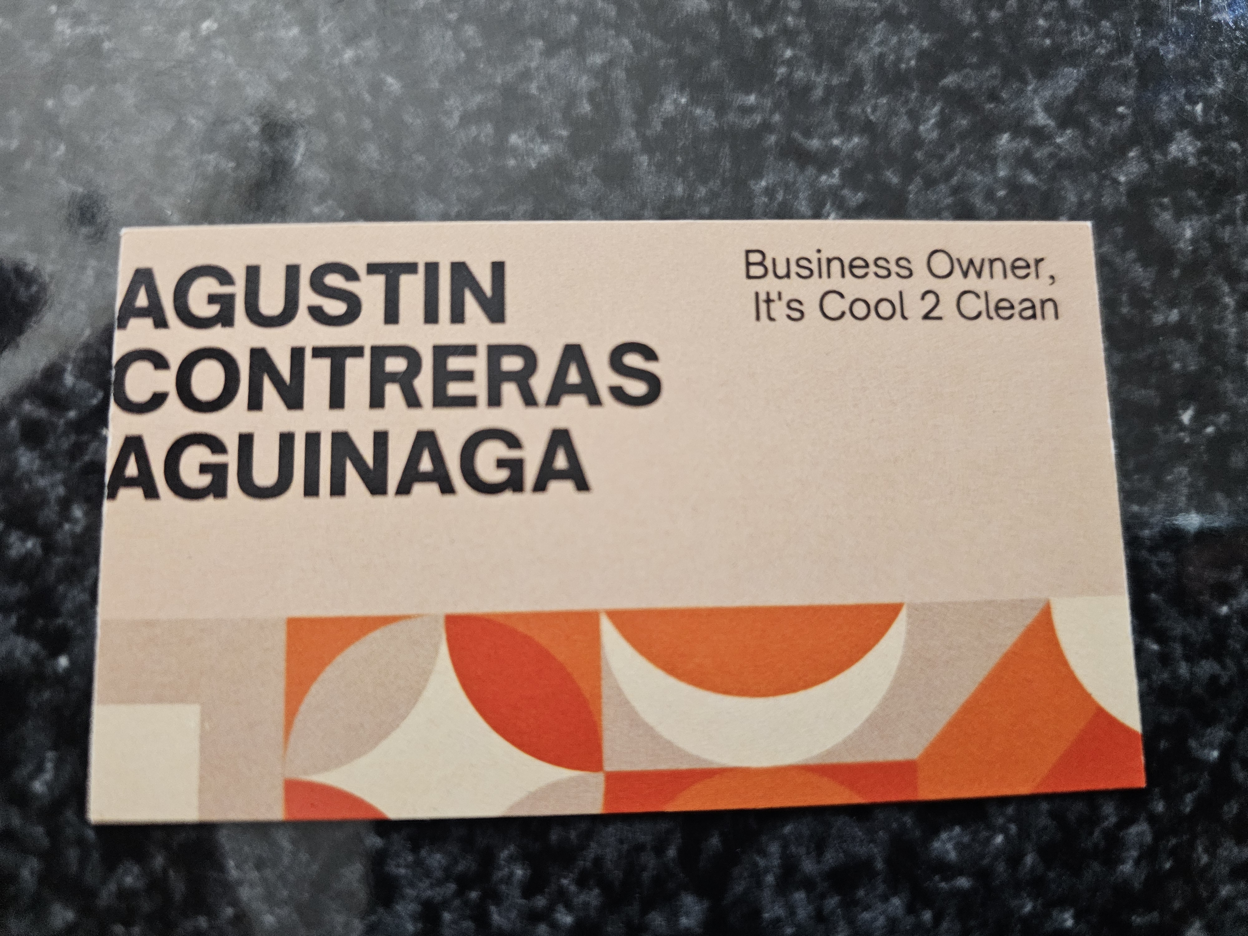 Back of business card