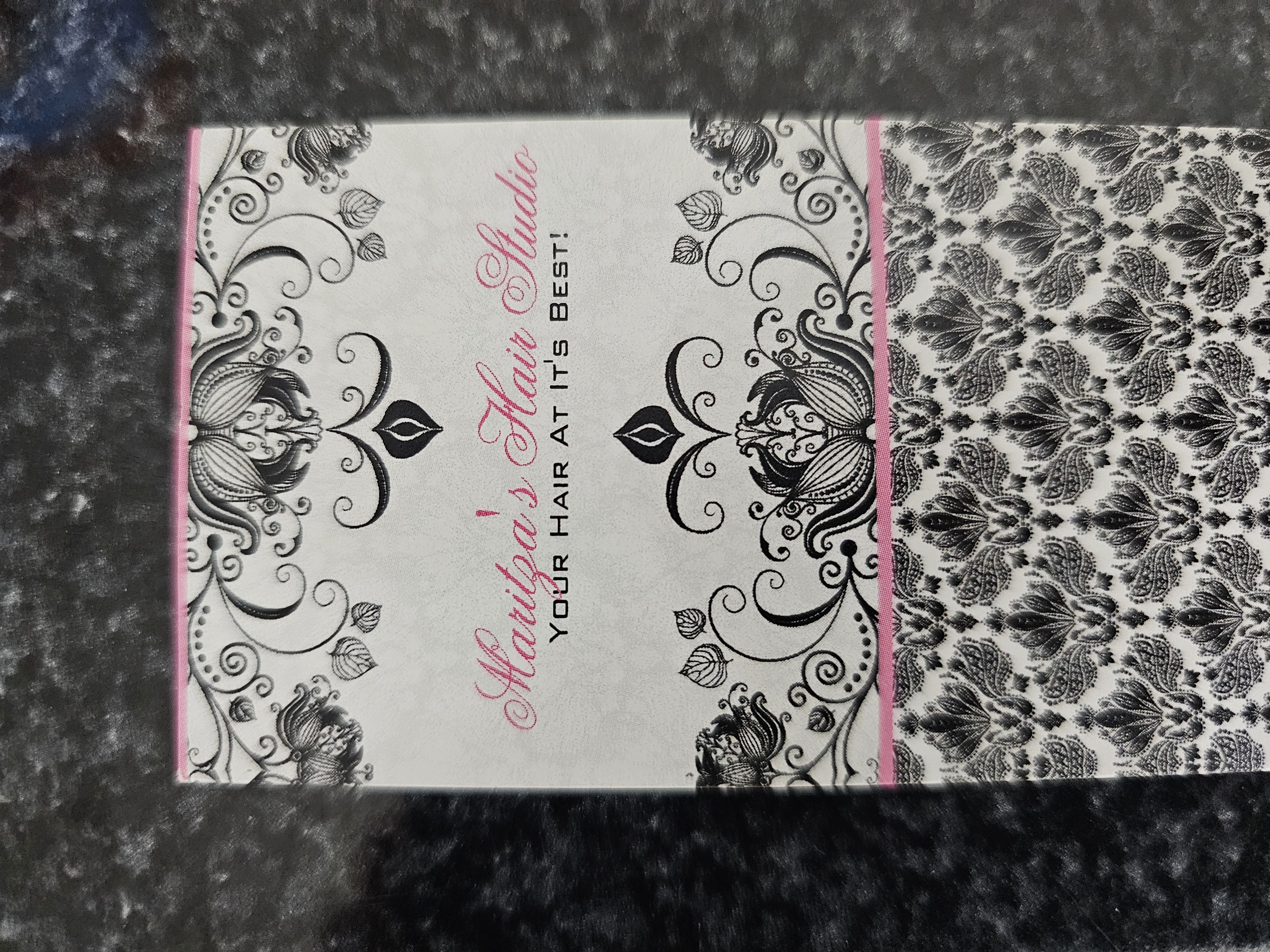 Back of business card