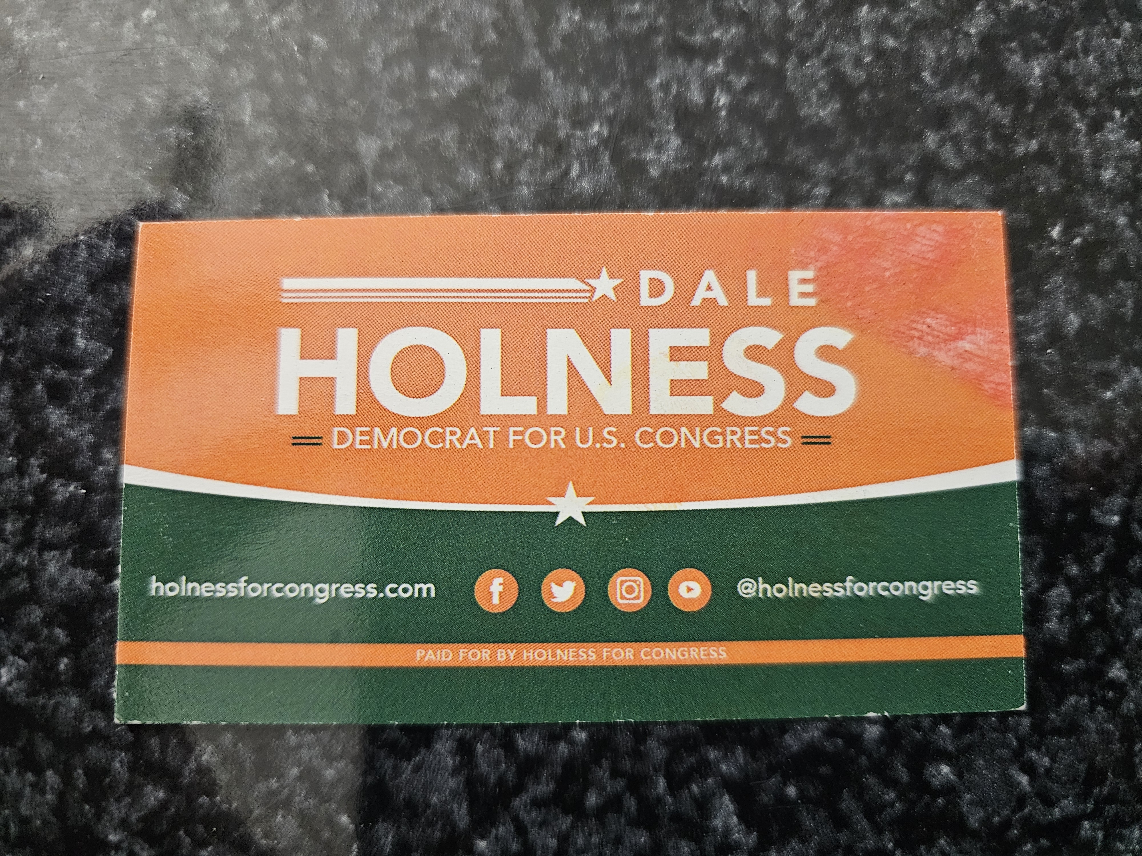 Back of business card