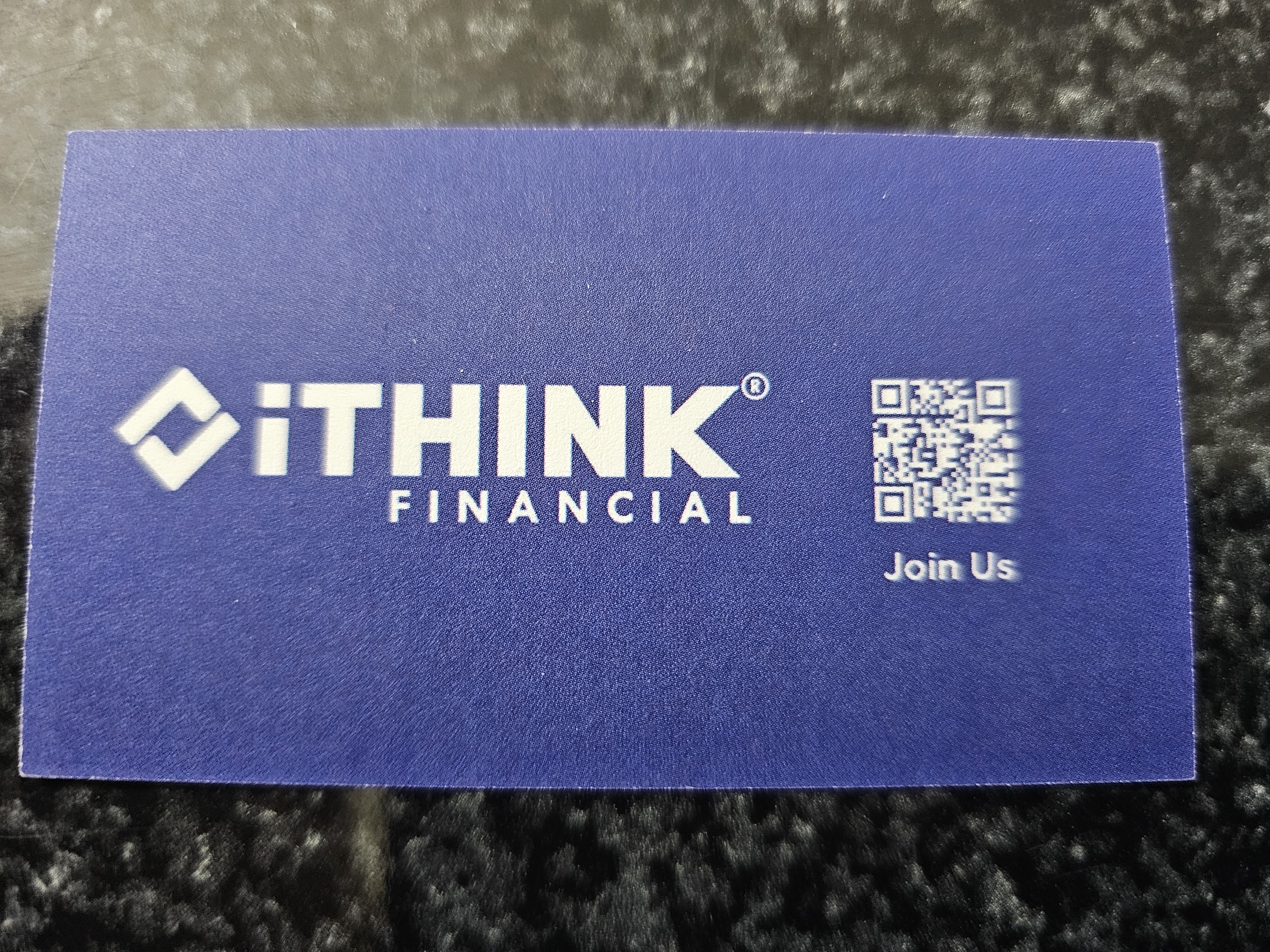 Back of business card