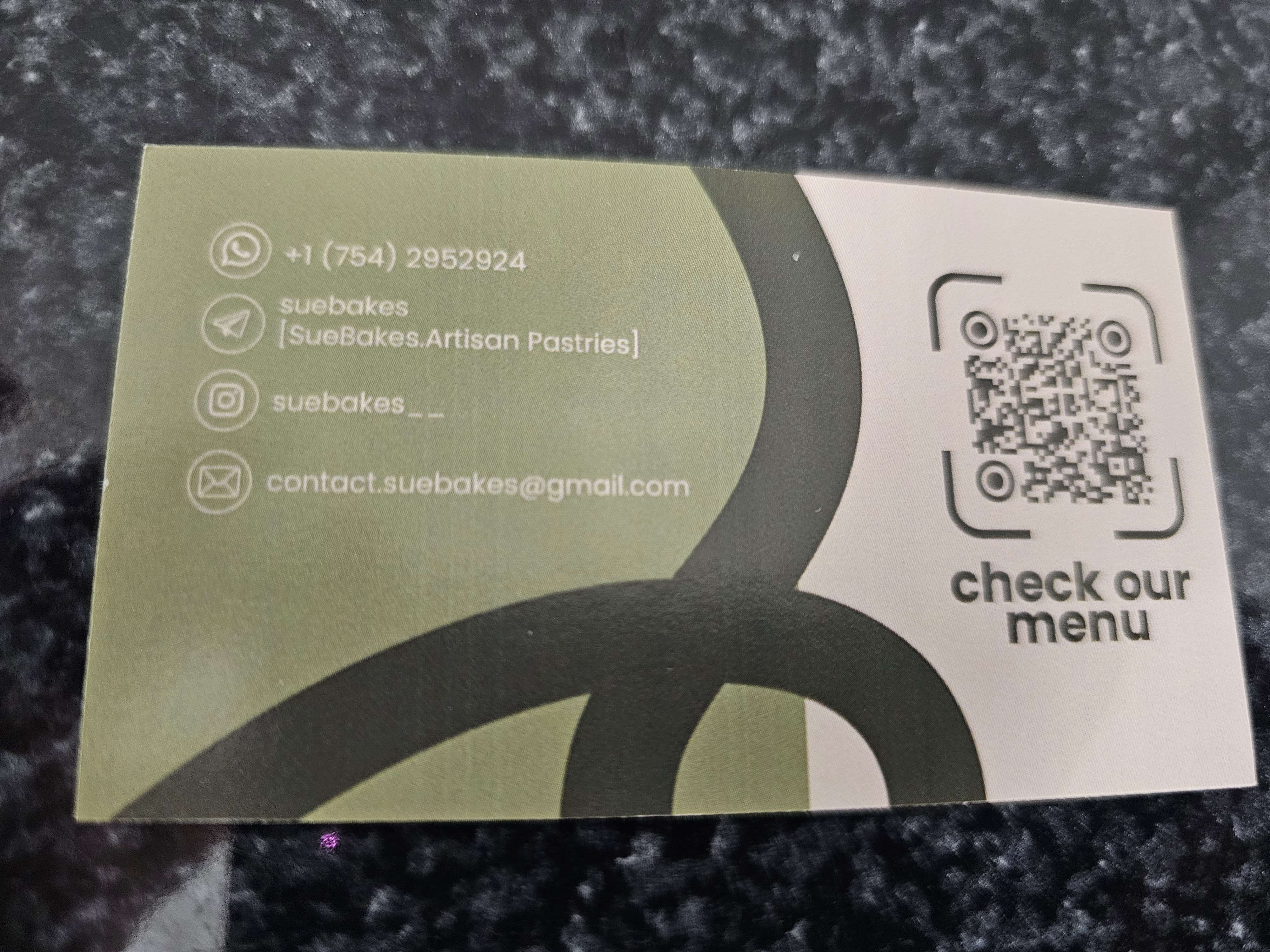 Front of business card