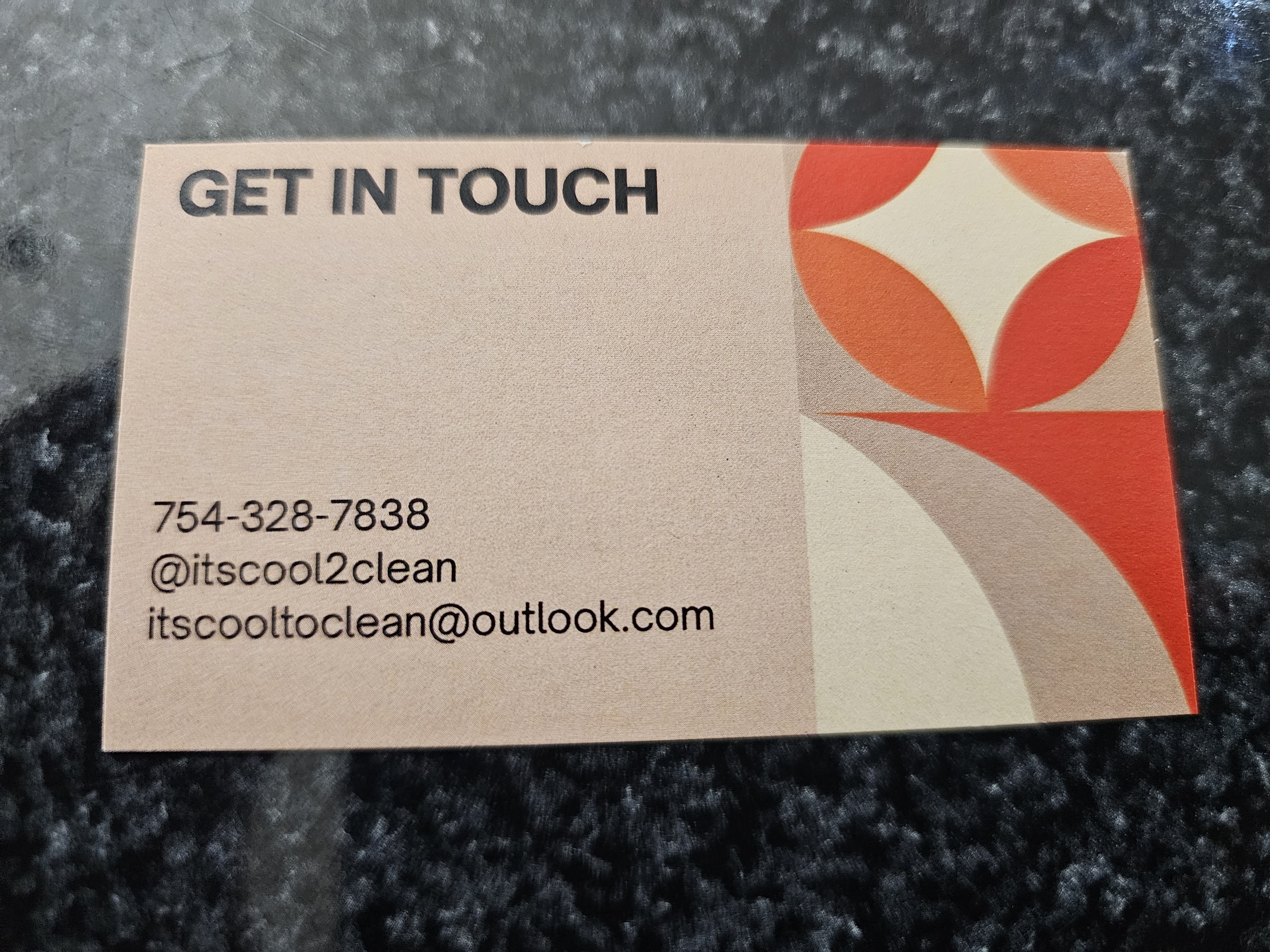 Front of business card