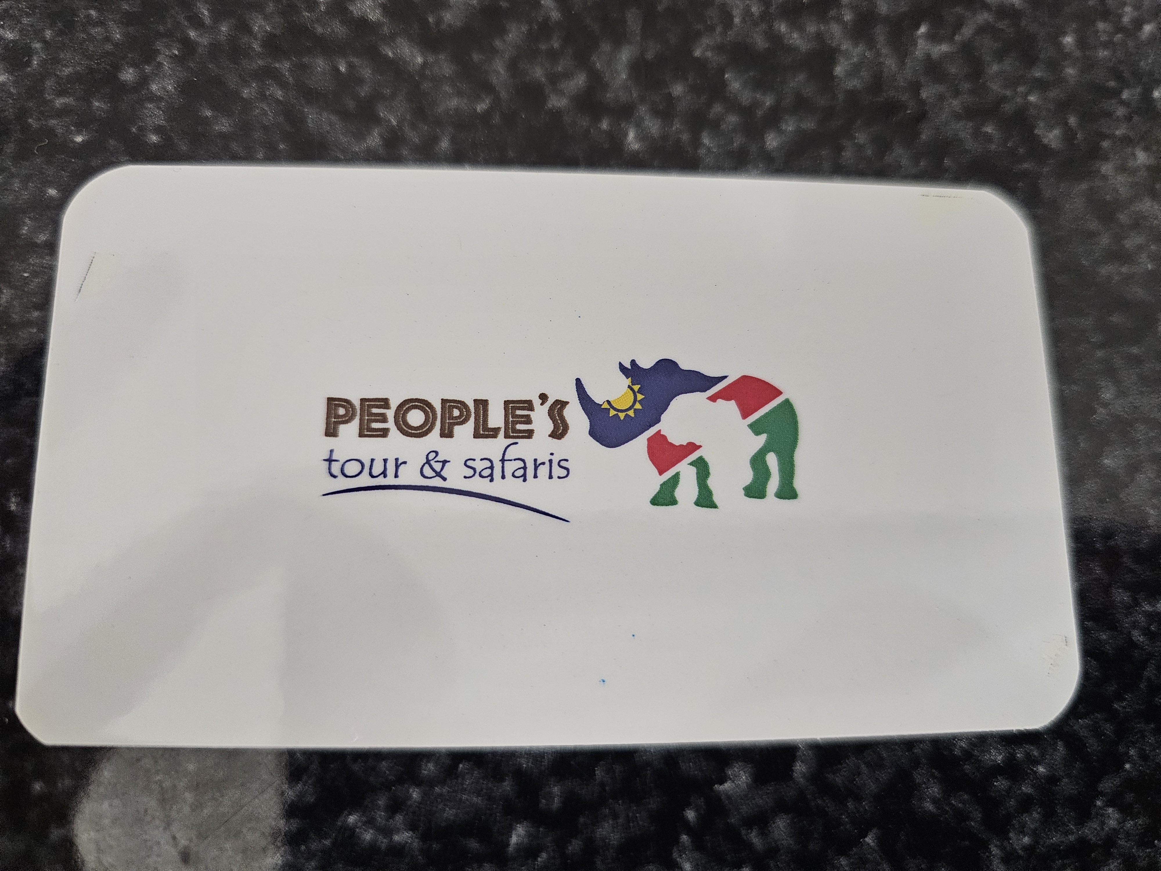 Back of business card